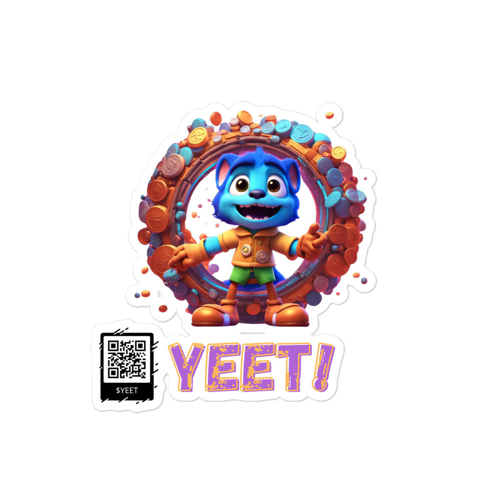 $YEET Stickers w/ QR Code