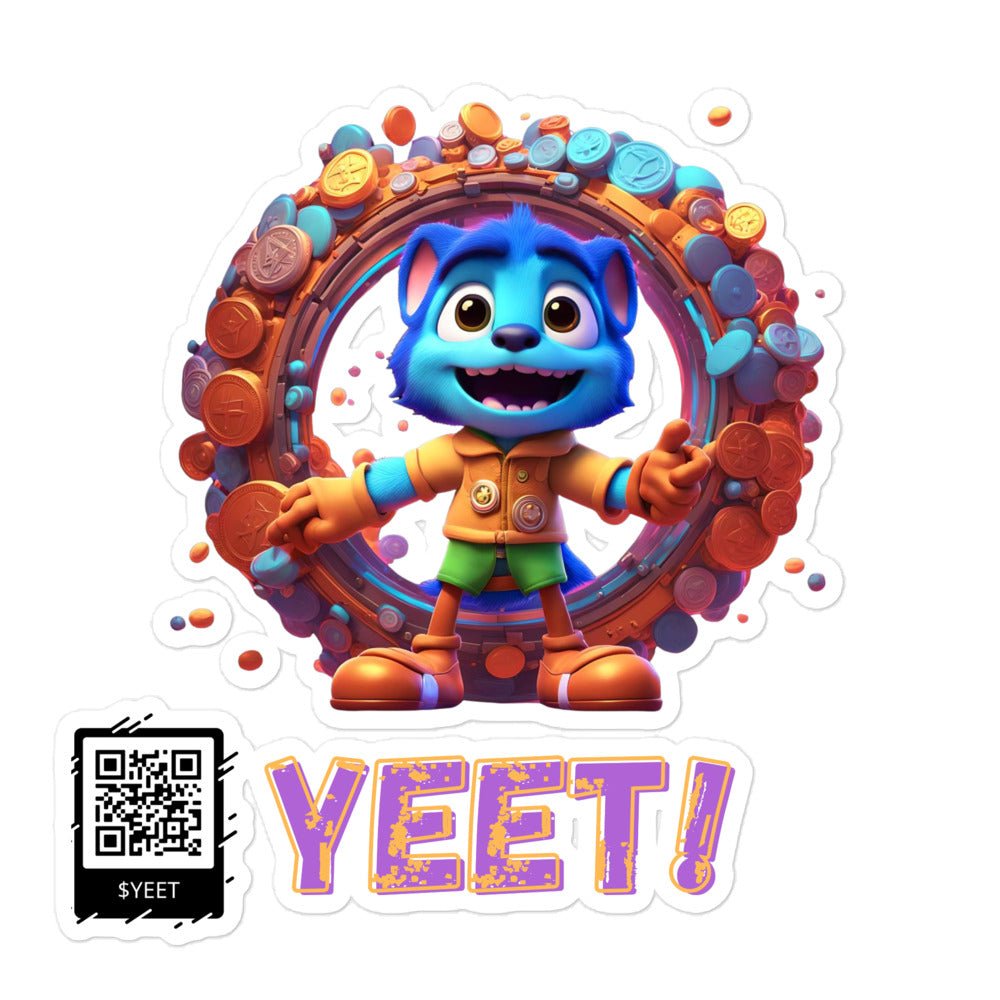 $YEET Stickers w/ QR Code